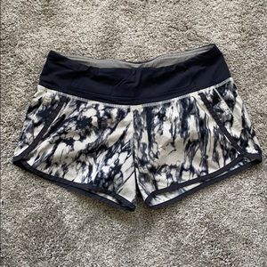 lululemon athletica Black and White Athletic Shorts